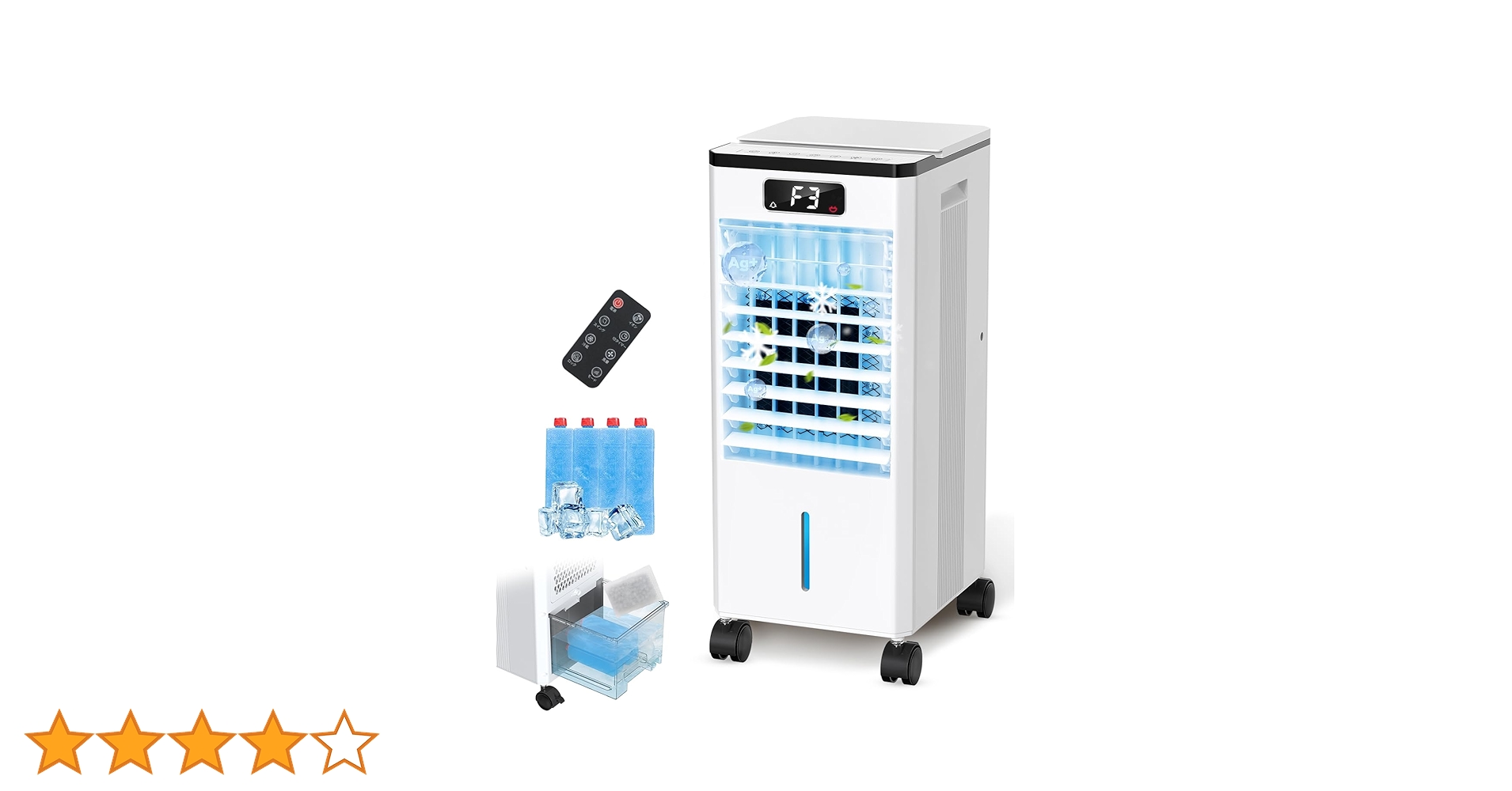 冷風機 冷風扇 冷風扇風機 冷房LED液晶画面 8L大容量タンク イオン発生 Amazon | 冷風機 冷風扇 冷風扇風機 【2025夏・1秒冷感！空気